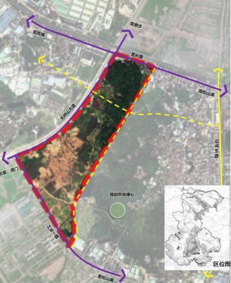 总体范围0.5平方公里,大岭山大道以东,莞长路以南,工业一路以北地区.