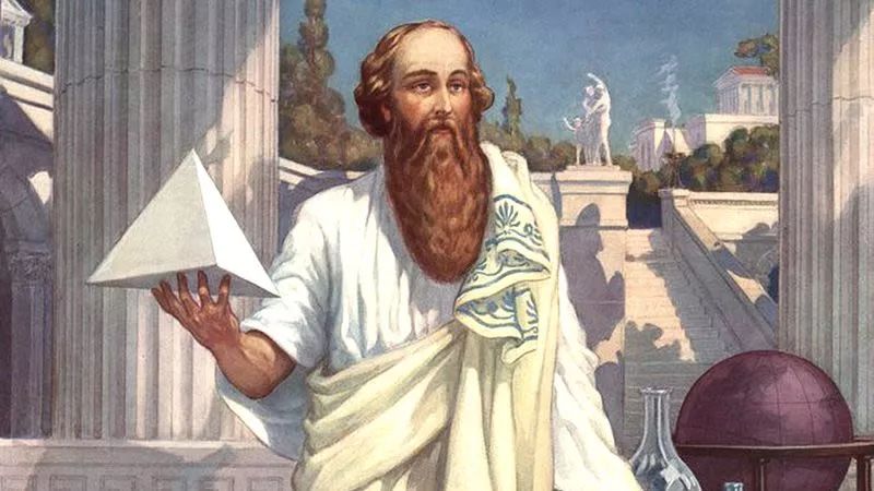 毕达哥拉斯  (约前580年-前500年) 毕达哥拉斯出生在爱琴海中的萨摩斯