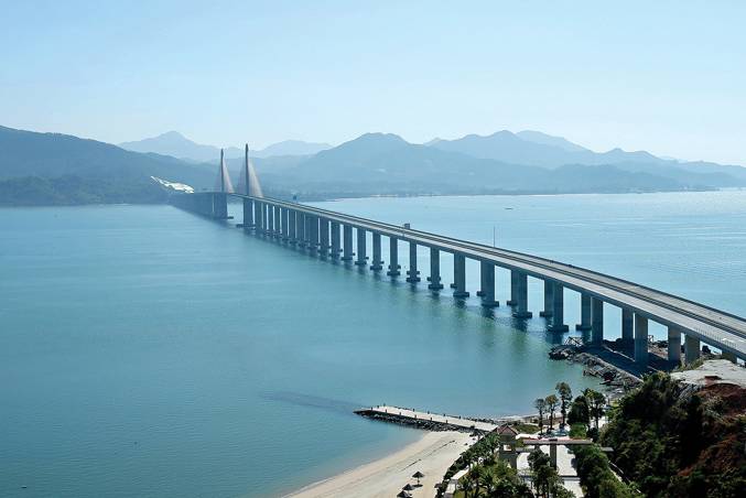 惠州海湾大桥建成后, 广州, 深圳, 东莞等地游客去巽寮湾比原路程节省
