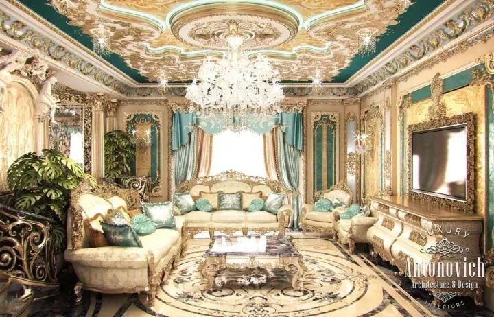 迪拜欧式古典风格豪宅设计,奢华生活的全新诠释