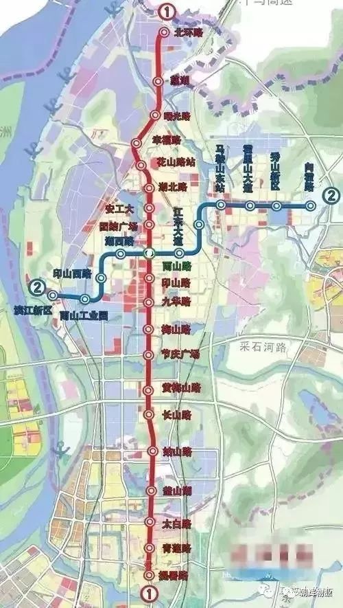 ,南京s1线已运营,芜湖线已开建,马鞍山市轨道交通线网规划
