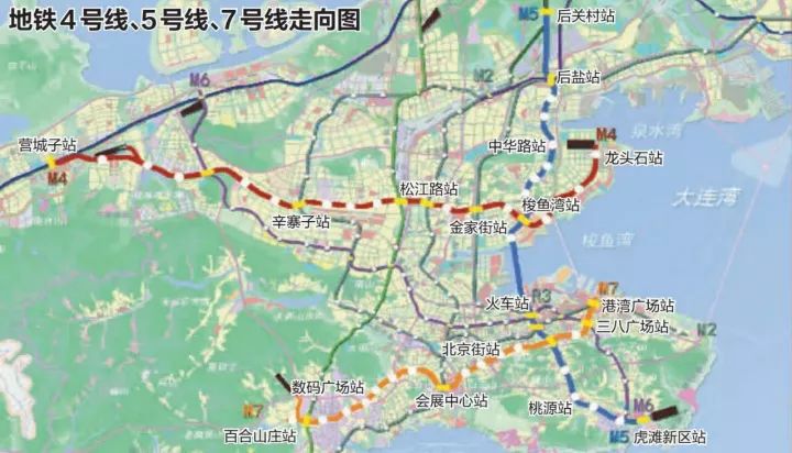 大连地铁4/5号线是啥颜色