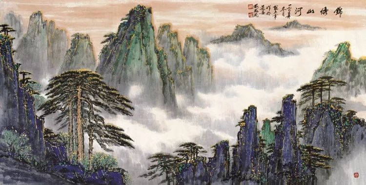 画坛大家陈大章人物花鸟山水画合辑110幅