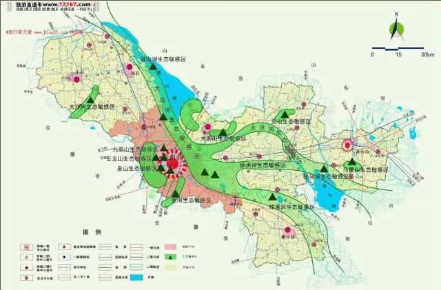 在最新批复的《徐州市城市总体规划(2007-2020)(2017年修订)》