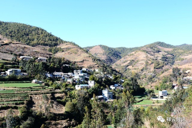 在祥云县西部与弥渡县接壤的大山深处,有一个省级贫困村——箐中村