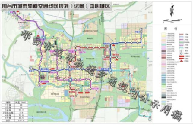 邢台市城市轨道交通线网规划方案的公示(点击图片