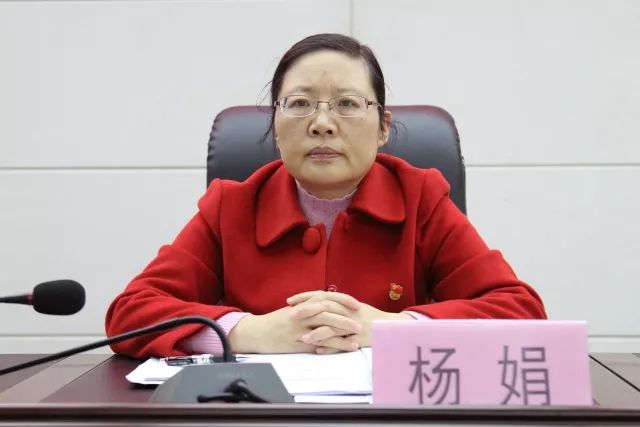 县财政局六楼会议室召开,县委常委,组织部部长杨娟同志出席会议并讲话