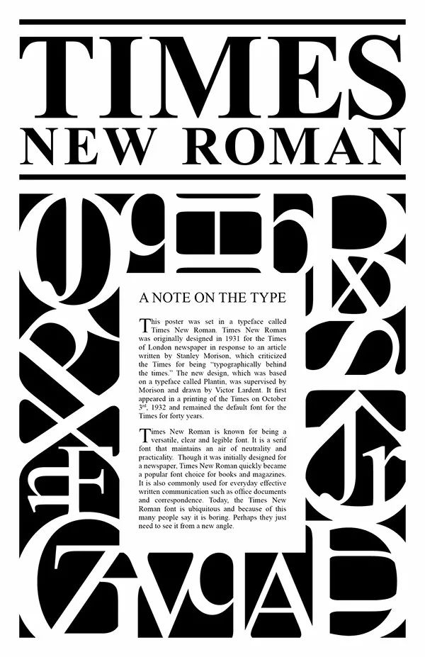 20世纪90年代,微软将times new roman作为windows系统的默认字体