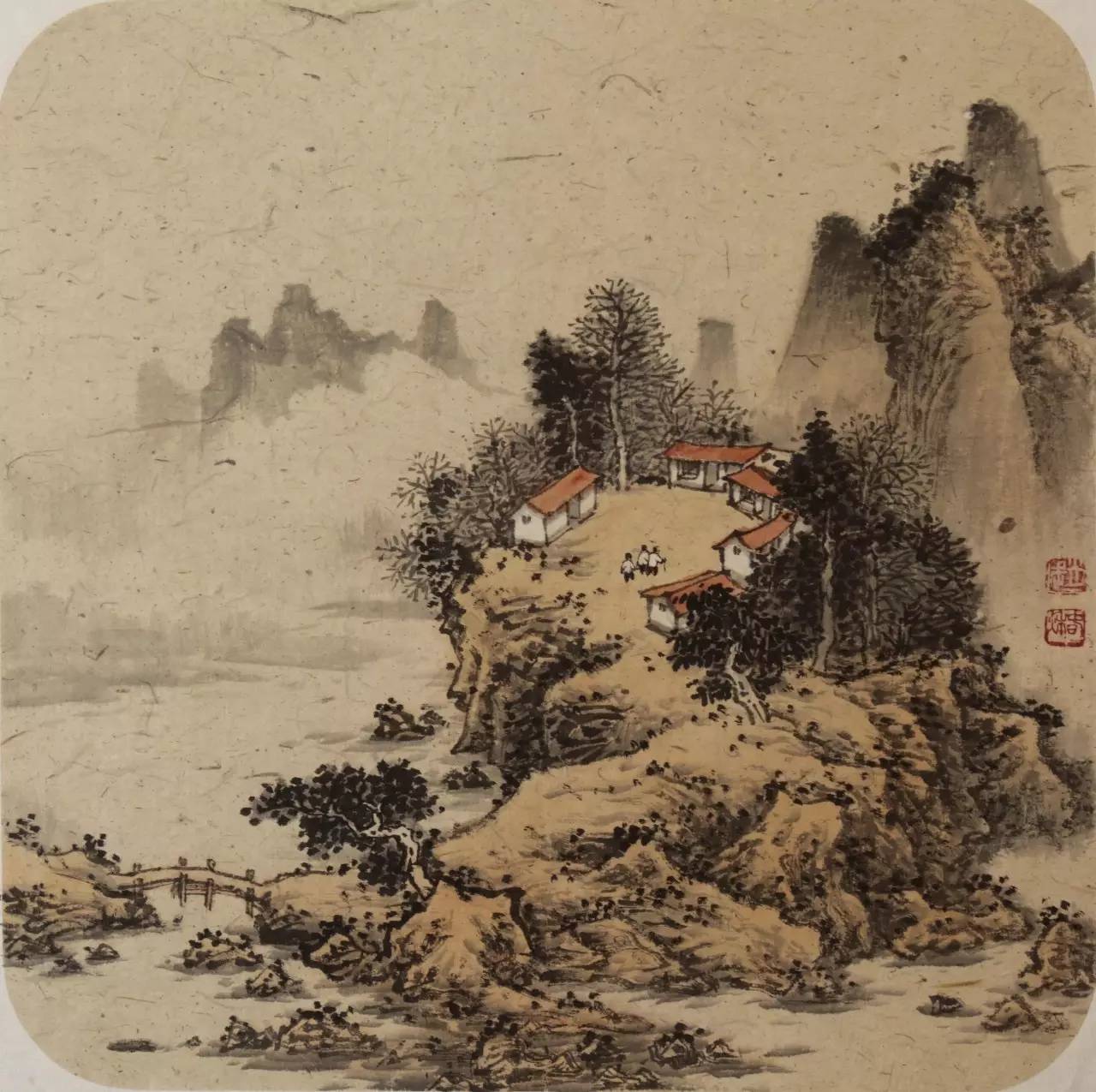 相传唐代吴道子画人物,笔势圆转,衣服飘举;而北朝齐曹仲达画佛像,笔法