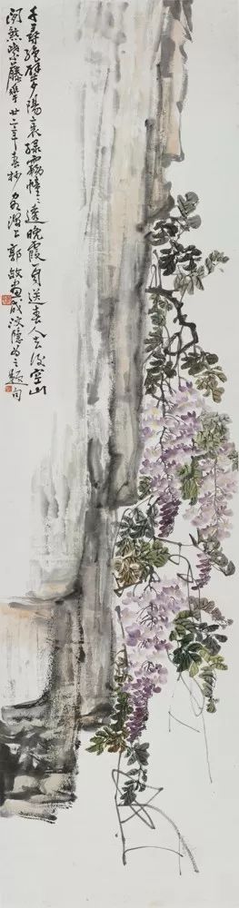 《紫藤》郭沫文《课徒稿》 陆俨少《松石》 潘天寿浙江美术馆▼▼▼