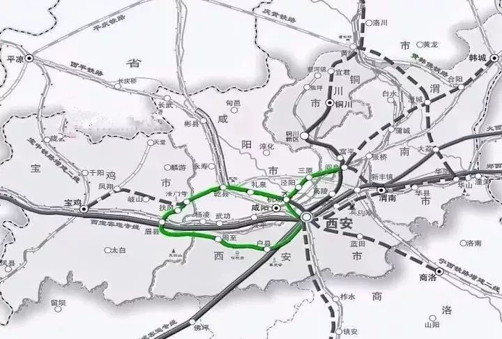 陕西4条城际铁路已集中开工!看看有没有过你家