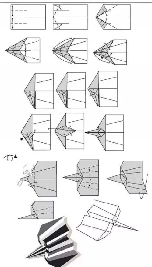 亲子游戏必备～纸飞机的15种经典折法,快喊爸爸来收藏!