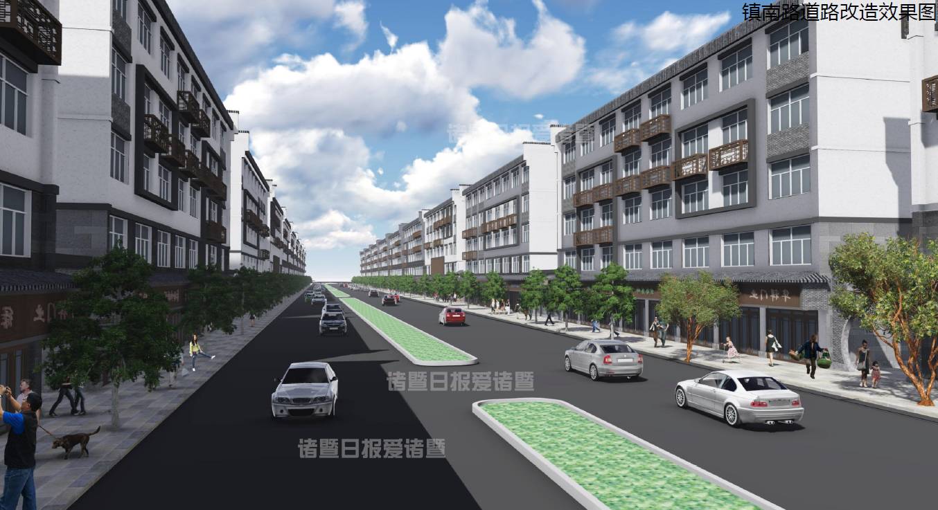 镇南路街道立面改造