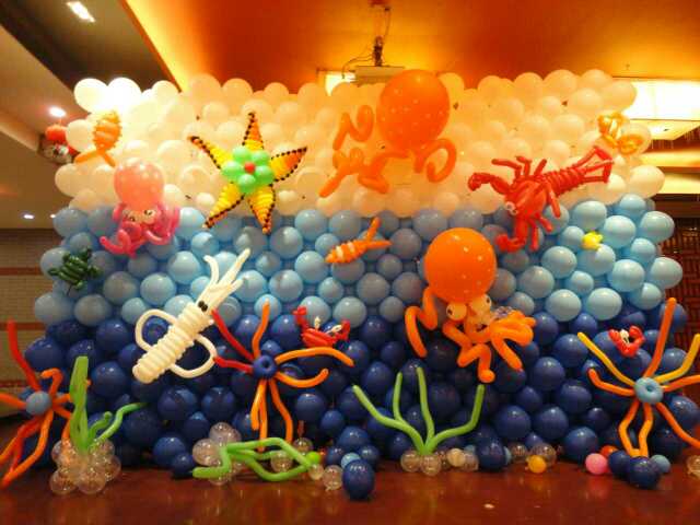海洋世界主题 气球装饰