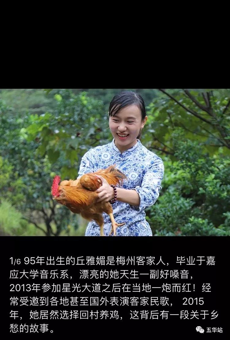 中央电视台节目爆红的美女明星,却回家乡梅州养鸡?