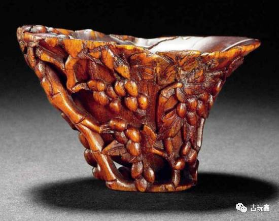 【日本特販】東洋美術 犀牛角風杯 古代工芸品 雕刻製品 精美雕 珍品 収藏 その他