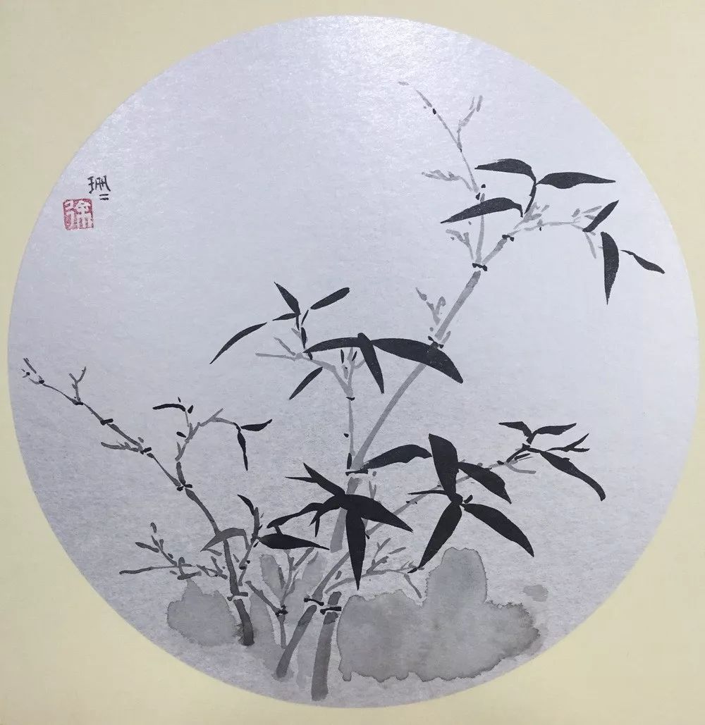 徐珊珊 《四君子图之竹》 35x35cm 国画 2016 中央美术学院