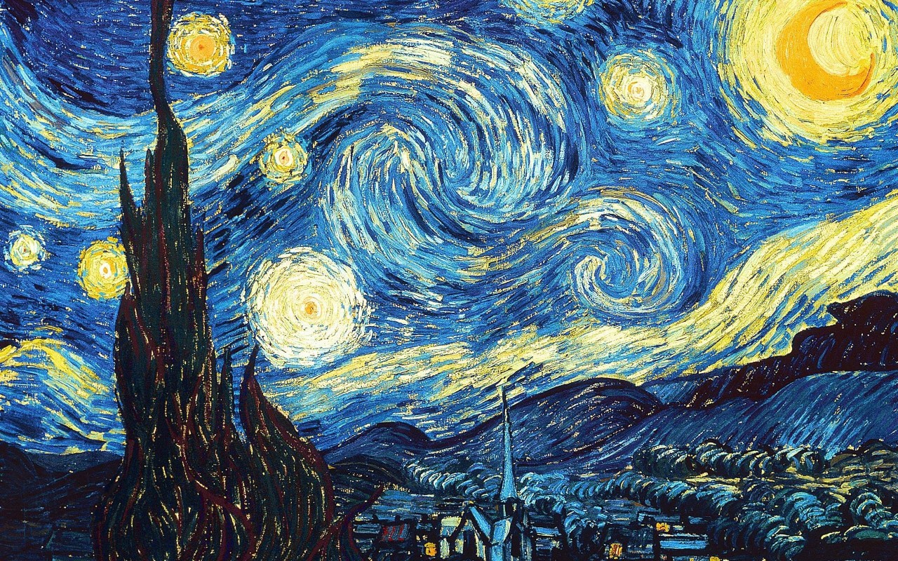 繁星点点starry starry night》这原本是纽约唐·麦克林在欣赏过梵高