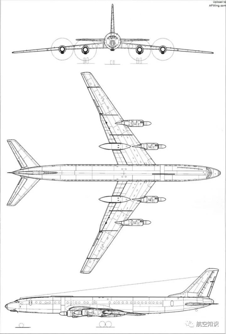 图114客机源自战略轰炸机的图波列夫涡桨巨兽