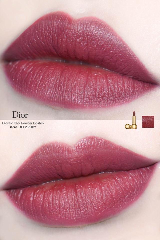 dior2017圣诞限量金管唇膏741这个颜色真好看