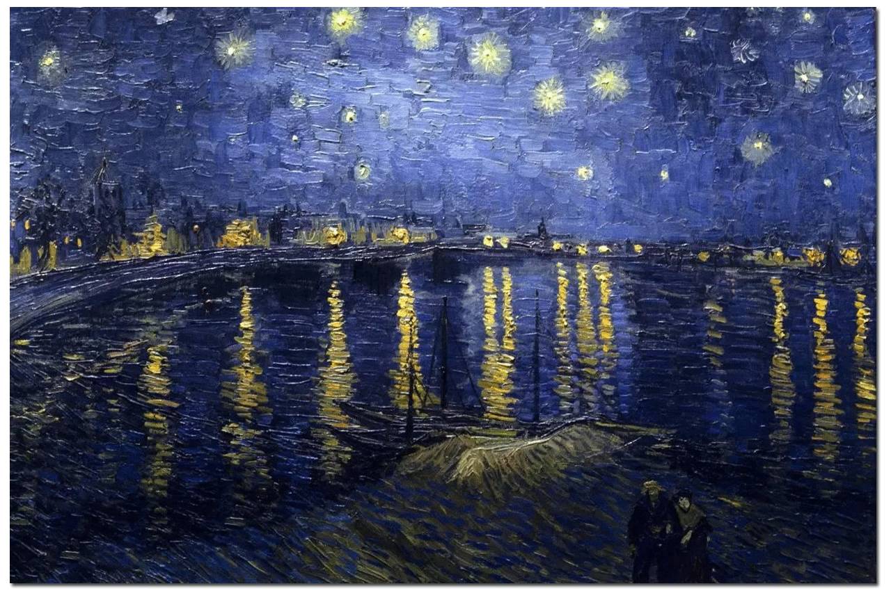 【艺术赏析】梵高《罗纳河上的星夜》