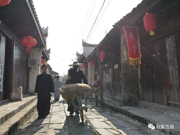 程集镇"千年古镇"地名申遗宣传片正在拍摄