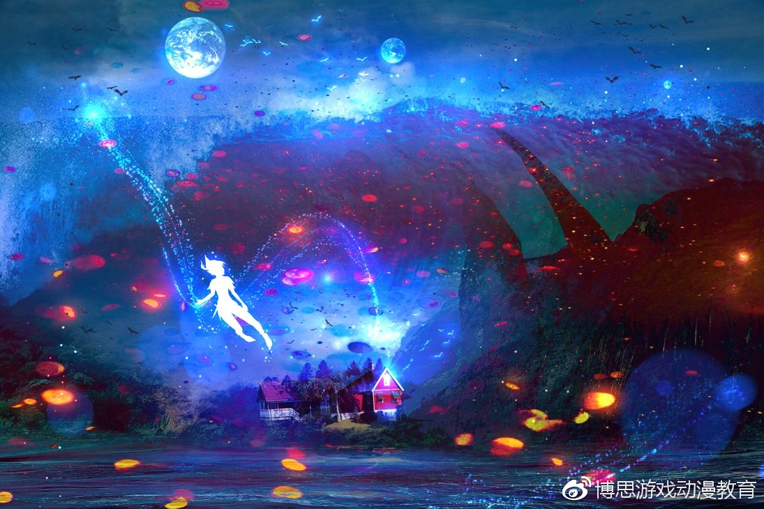 唯美魔幻插画,gat到你的点了吗丨博思游戏学校