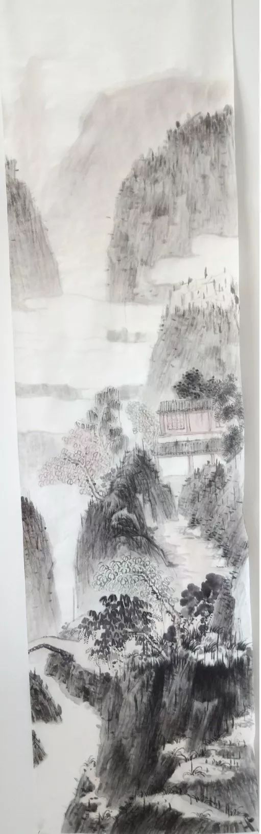 《山水》 34×136cm 纸本 孙合卿21,杨少毅,河南大学艺术学院书法学