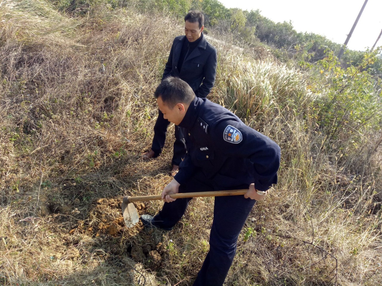 给野猪布网自己亦落网富川民警查获一起非法狩猎野猪案件