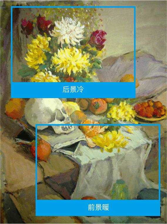 冷暖色绘画怎么搭_冷暖色绘画