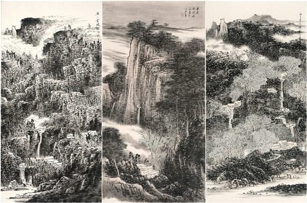 著名画家李景 山水画作品