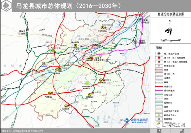 城市功能,城市规模和规划年限等内容,对马龙县县域空间发展,中心城区