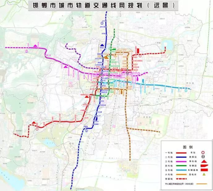 看看哪条线路过你家↓↓↓ 邯郸市城市轨道交通线网规划