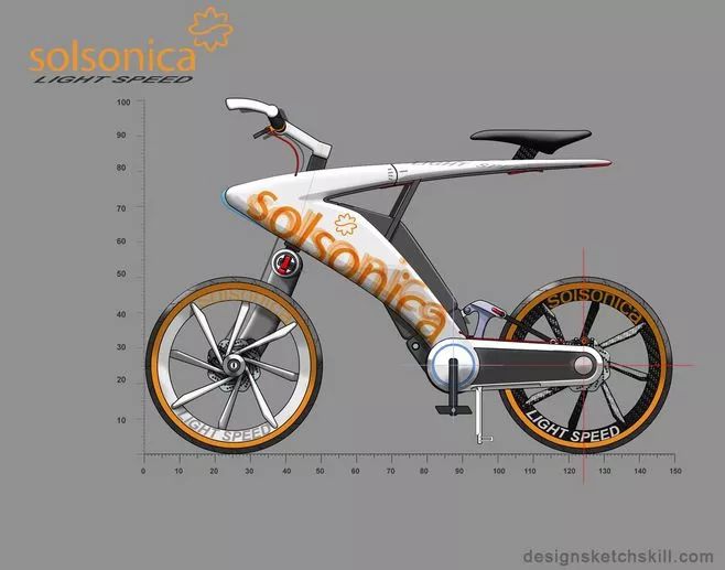 【不能错过的素材】自行车创意设计手绘