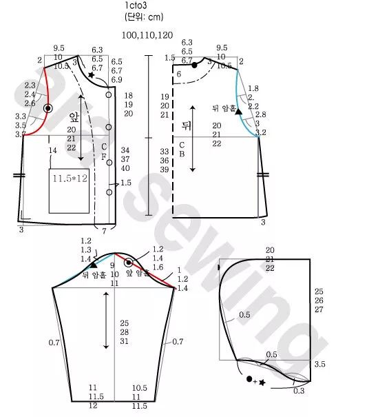 儿童内衣裁剪图_儿童保暖内衣裁剪图