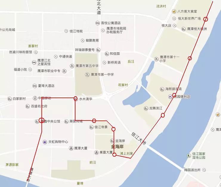 市民出行增加便利,根据信江新区环境的变化,实地考察,多方论证,鹰潭