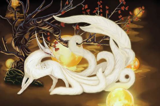 " 九尾狐,她是中国古代传说中漂亮的小仙女,小姐姐,还是象征爱情和