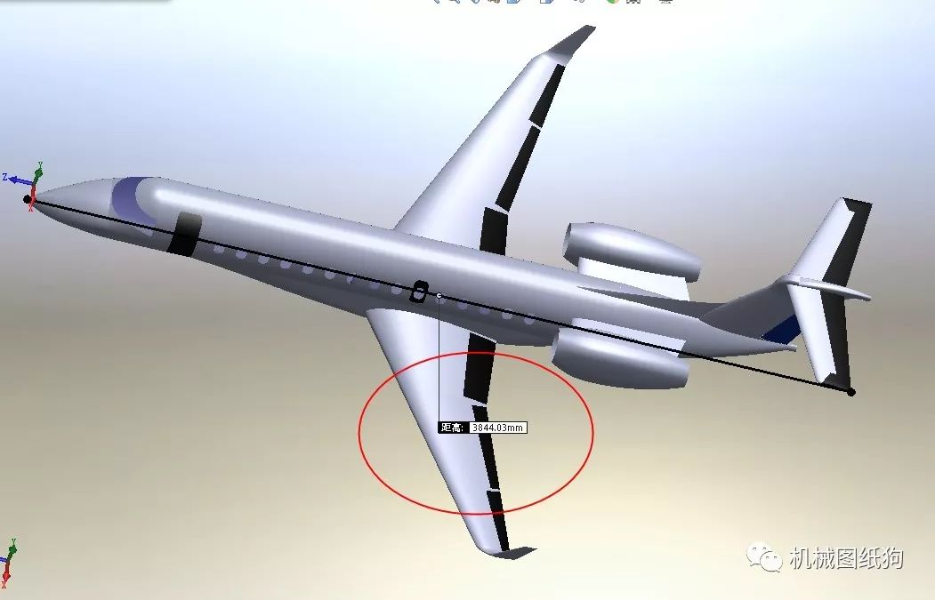 【飞行模型】embraer legacy 600飞机3d图纸 solidworks2014设计 客机