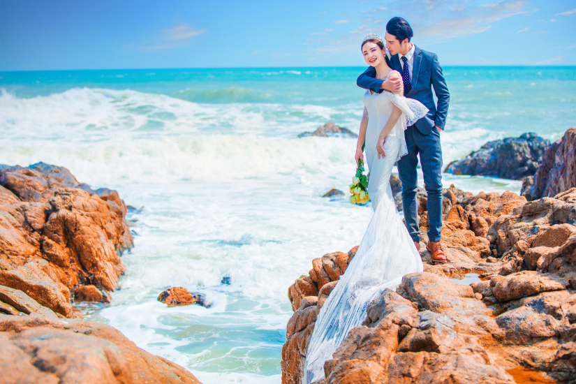 婚纱链接海浪_海浪简笔画