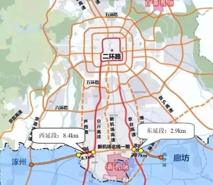 涿州新建这条路与北京直接相连!以后发展潜力