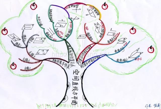 (3)学员用思维导图梳理数学知识点