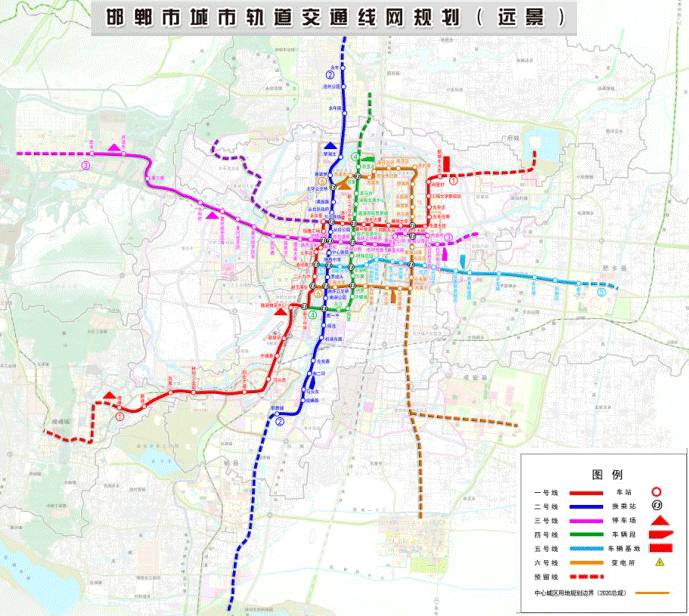 邯郸市最新城轨规划线路曝光!看看哪条经过你家?