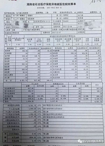 我县进行考古工作,因患病在我院住院治疗,并于当月7日在我院出院结算