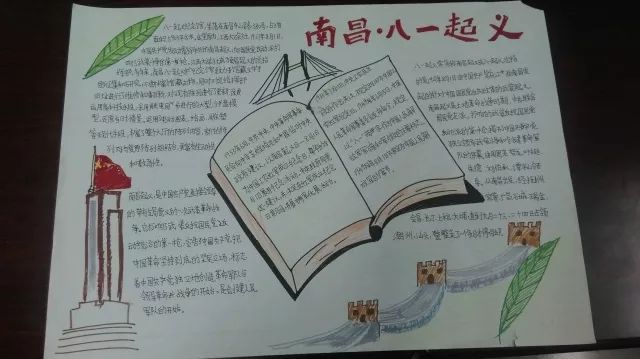 南昌市心远中学"红色"手抄报活动