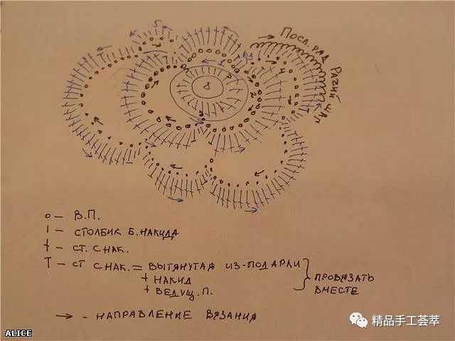 玫瑰花拼花钩衣款式图,有玫瑰花单元花图解