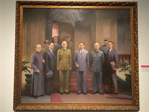 在创作总统府的"国共和谈"后,陈世和又创作了"1946年国共和谈".
