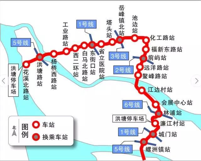新闻 正文  建设进展: 5号线一期从荆溪新城站至福州火车南站,目前已图片
