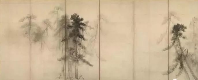 名等杨,曾随遣明船访问中国,师从明代著名禅画家周文《四季山水图卷