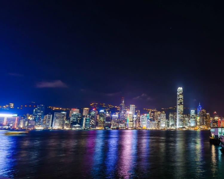 世界三大夜景之维多利亚港夜景