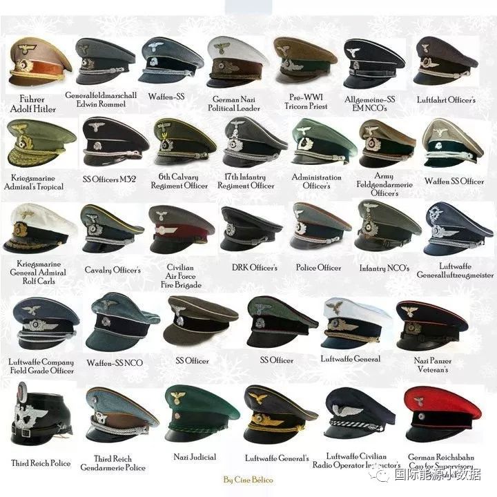 6)military headwear of nazi germany(德国纳粹军帽)